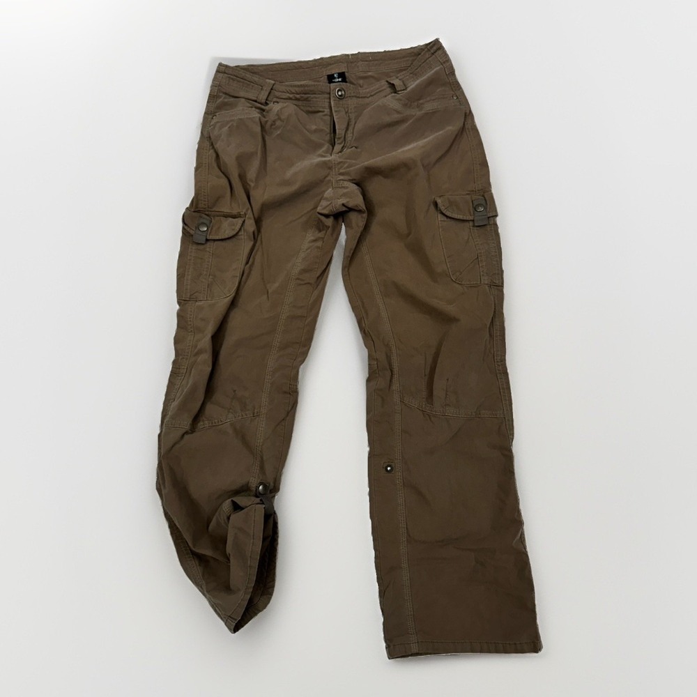 Kuhl Splash Cargo Pants Womens 12 Regular Brown Hiking Outdoor Stretch Utility
